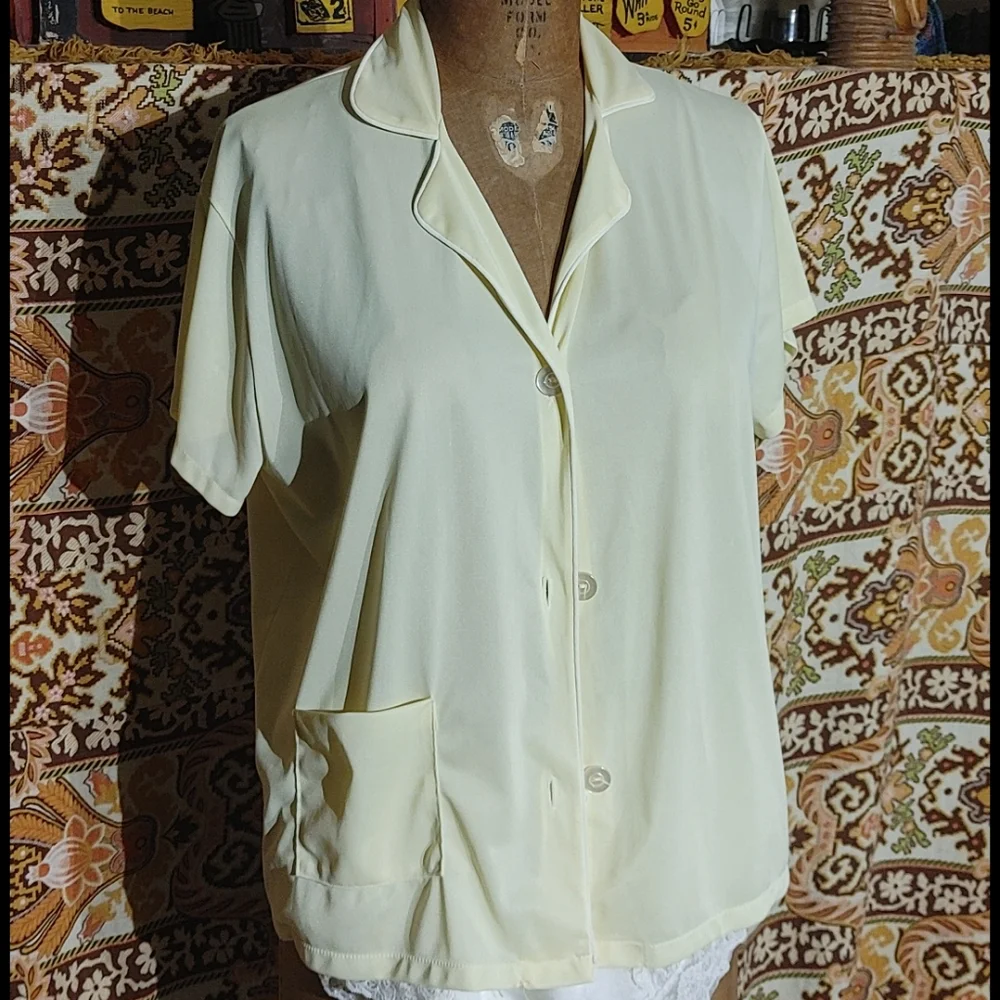 VTG Gaymode Penneys pj top and robe.  Funny Name